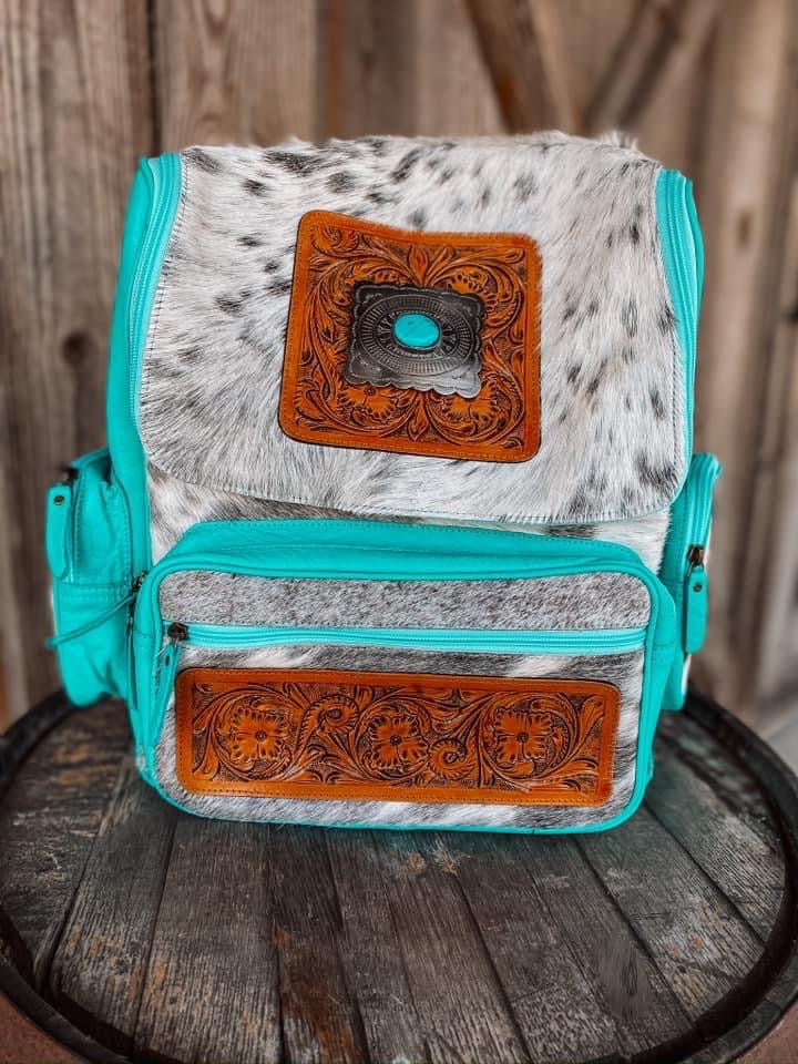 Turquoise lovers diaper bag!