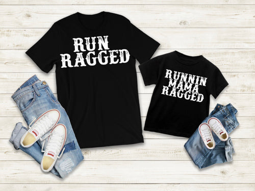 RAGGED TEE IN BLACK